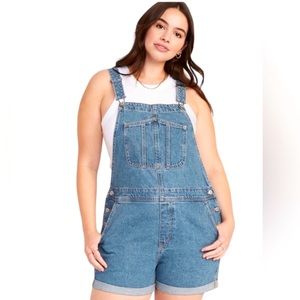 Old Navy NWT Denim Coverall Shorts 4XL